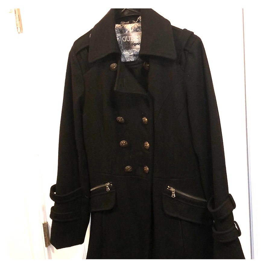Guess Authentic Black Coat Great Condition